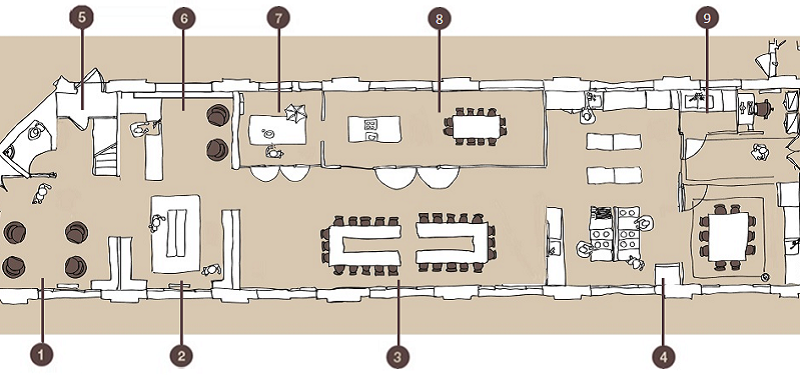 Plan du loft final Loft de 250m2 au coeur de Boulogne-Billancourt
